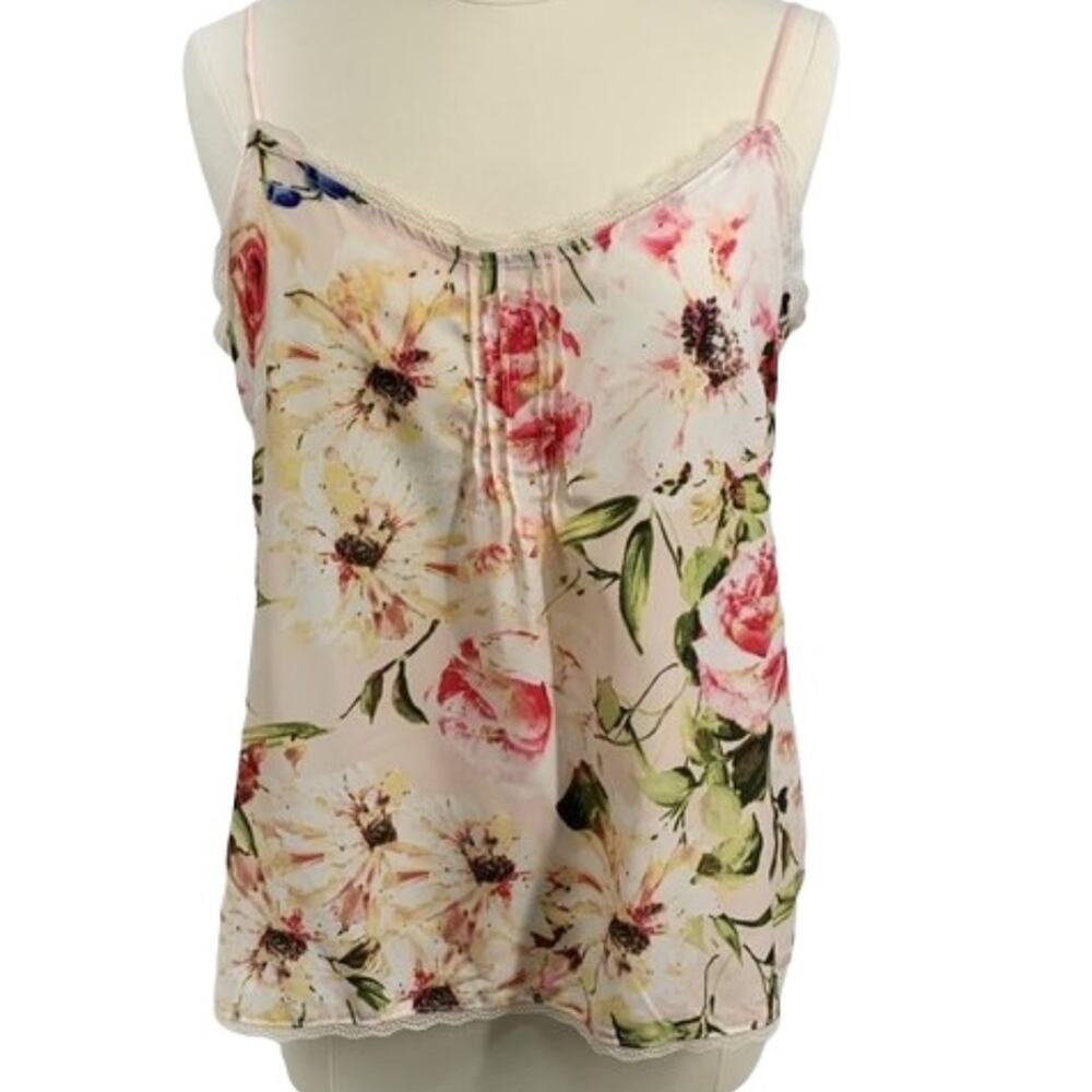 NY&Co. Floral Summertime Spagetti Strap Top SZ Medium